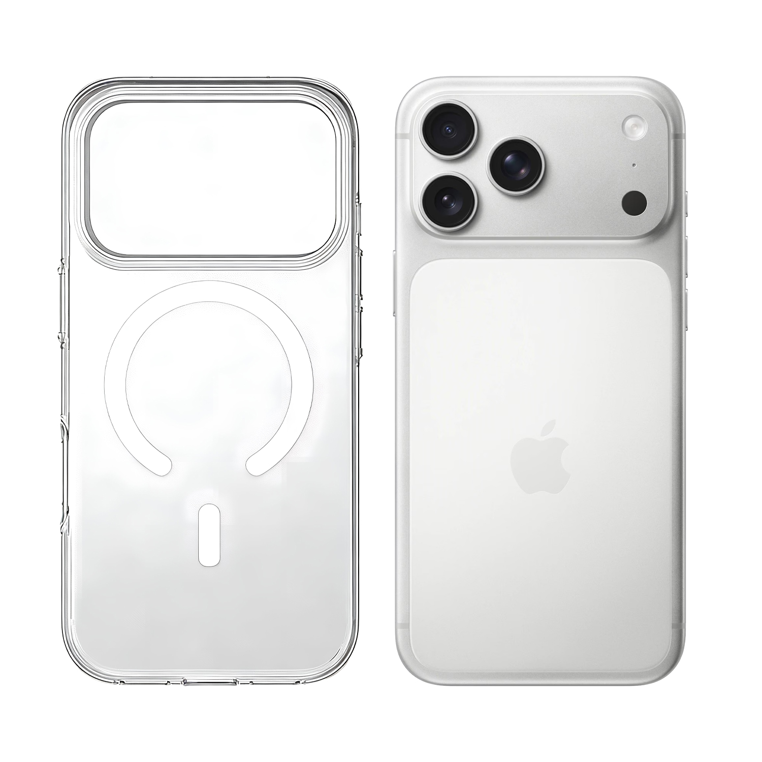 AZTECH for iPhone 17 Pro Max Case, Camera Control Cover, Compatible with MagSafe Accessories, TPU, Military-Grade Drop Protection, Shock-Absorbing Air Guard Corners, Hybrid Series, Clear - Image 1