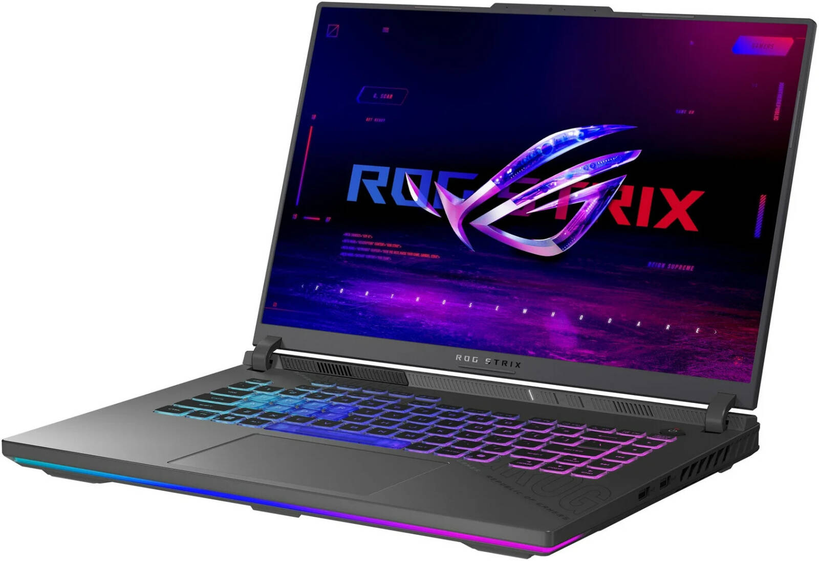 ASUS ROG Strix G16 Gaming Laptop, 16" FHD 165Hz Display, AMD Ryzen 9 8940HX Processor, 16GB RAM, 1TB SSD, GeForce RTX 5070 8 GB, English Keyboard, Windows 11, Gray | 90NR0L67-M004S0 thumbnail 3