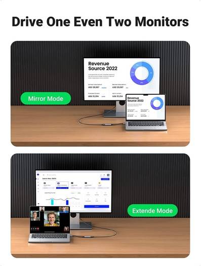 UGREEN USB C to HDMI Adapter Cable 4K 60Hz Thunderbolt 3 Type C HDMI 2.0 Converter | 70444 thumbnail 4