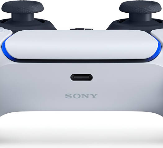 Sony PlayStation 5 DualSense Wireless Controller, Haptic Feedback & Adaptive Triggers, Bluetooth Technology, Built-in Mic, Headset Jack & Speaker, Built-in Battery & USB Type-C, White | PS5DSW thumbnail 3