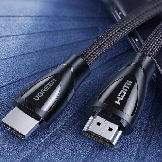 UGREEN HD140 HDMI 2.1 Cable, 1M, Resolution 8K/60Hz 4K/120Hz, Ultra High HD, Male to Male, HDR 10+, Dolby Vision, Bandwidth 48Gbps, Dynamic HDR, 3D video Black | 80401 thumbnail 2