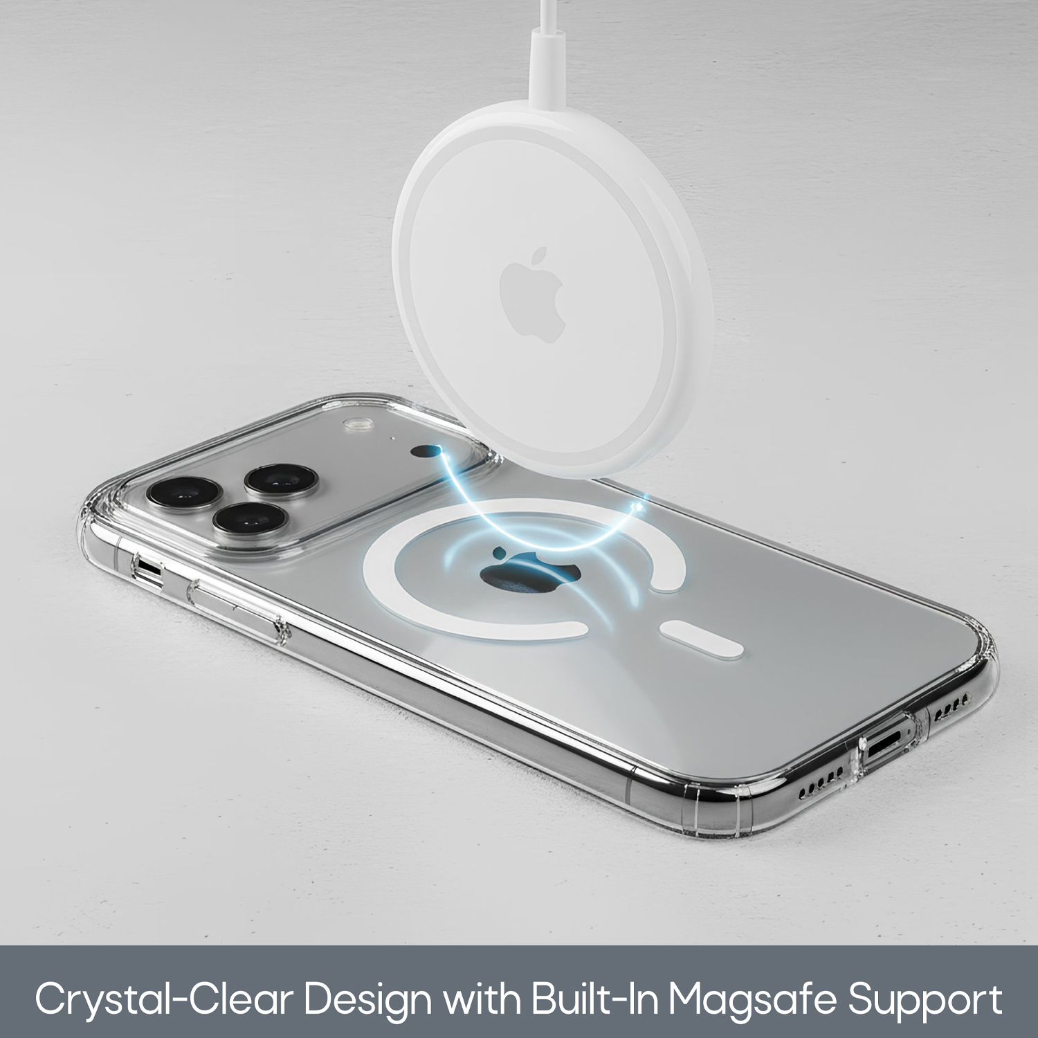 AZTECH for iPhone 17 Pro Max Case, Camera Control Cover, Compatible with MagSafe Accessories, TPU, Military-Grade Drop Protection, Shock-Absorbing Air Guard Corners, Hybrid Series, Clear thumbnail 7