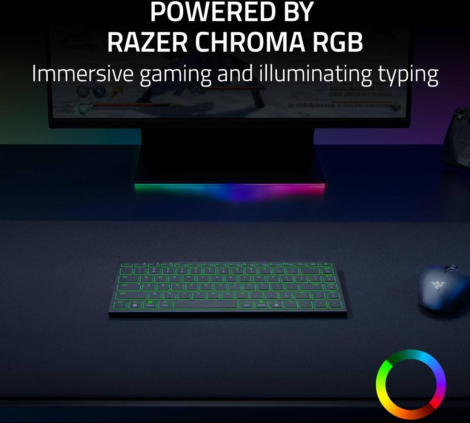 Razer Joro Low-Profile Gaming Compact 75% Keyboard, Razer Ultra Low-Profile Switches, Laser-Etched ABS Keycaps, Bluetooth 5.0 - Type C Connectivity, English Layout, Black | RZ03-02360100-R3M1 thumbnail 4
