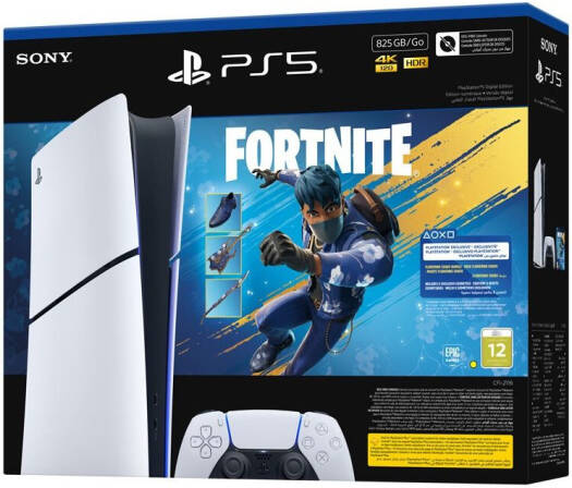 Sony PlayStation 5 Console Fortnite Limited Edition Digital Console, Support 4K @ 120Hz, x86-64-AMD Ryzen Processor, AMD Radeon RDNA 2 GPU, 16GB RAM, 825GB SSD Storage | PS5-FORTNITE-LMTD thumbnail 3