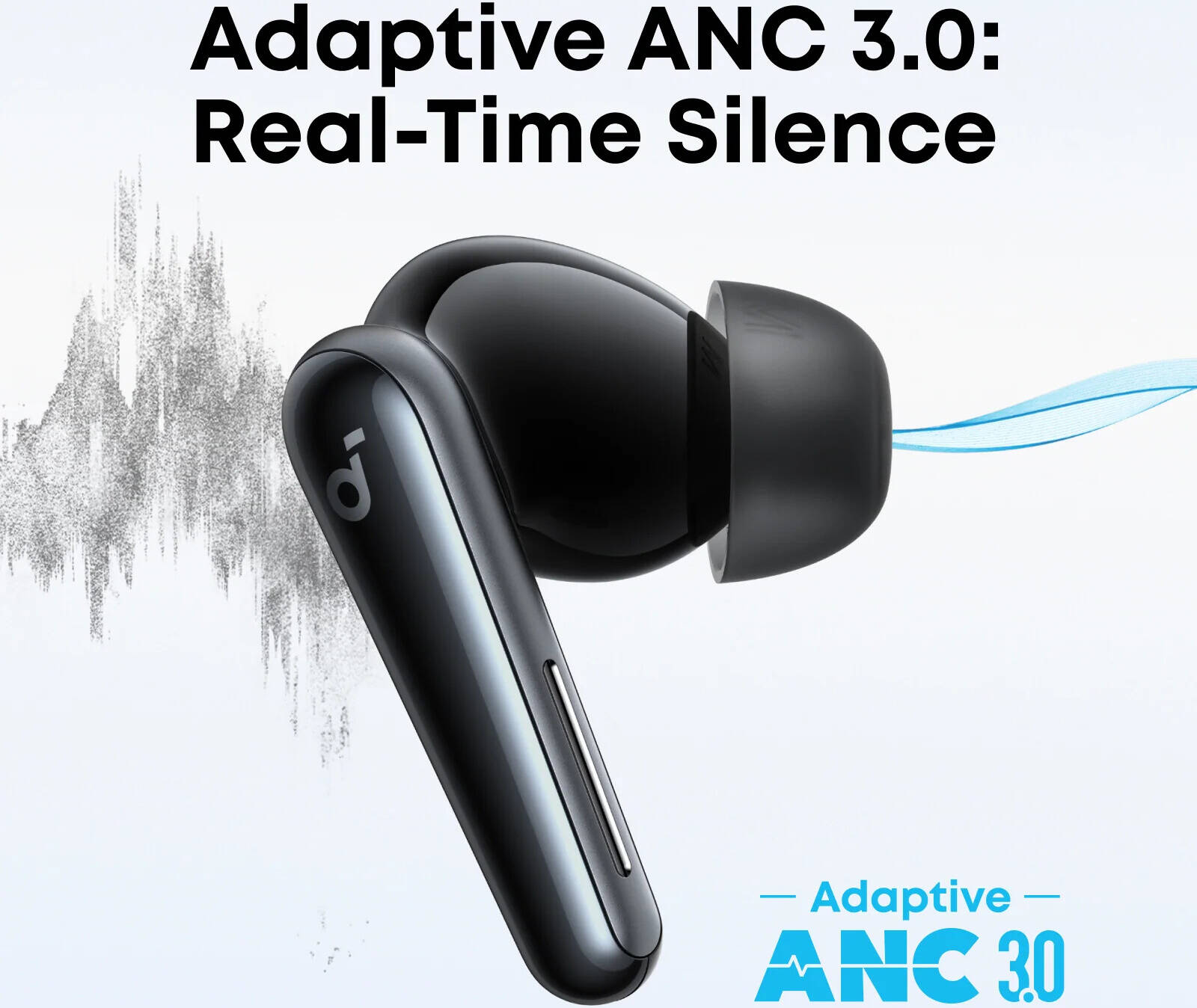 Anker Soundcore Liberty 5 Earbuds, 9.2mm Wool-Paper Diaphragm Drivers, Adaptive ANC 3.0, 6 Mics with Al, Dolby Audio, HearID 4.0, Bluetooth 5.4, IP55 Water and Dust-Resistant, Black | Liberty 5 thumbnail 3