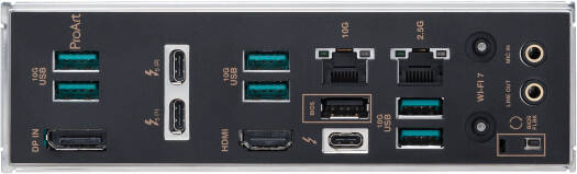 ASUS ProArt Z890-Creator WiFi LGA 1851 ATX Motherboard, Intel Z890 Chipset, 4x DIMM DDR5 Slots, Up to 256GB Max Memory, 2x PCIe 5.0 x16 & 1x PCIe 4.0 x16, 5x M.2 Slots, WiFi & BT | 90MB1JD0-M0EAY0 thumbnail 4