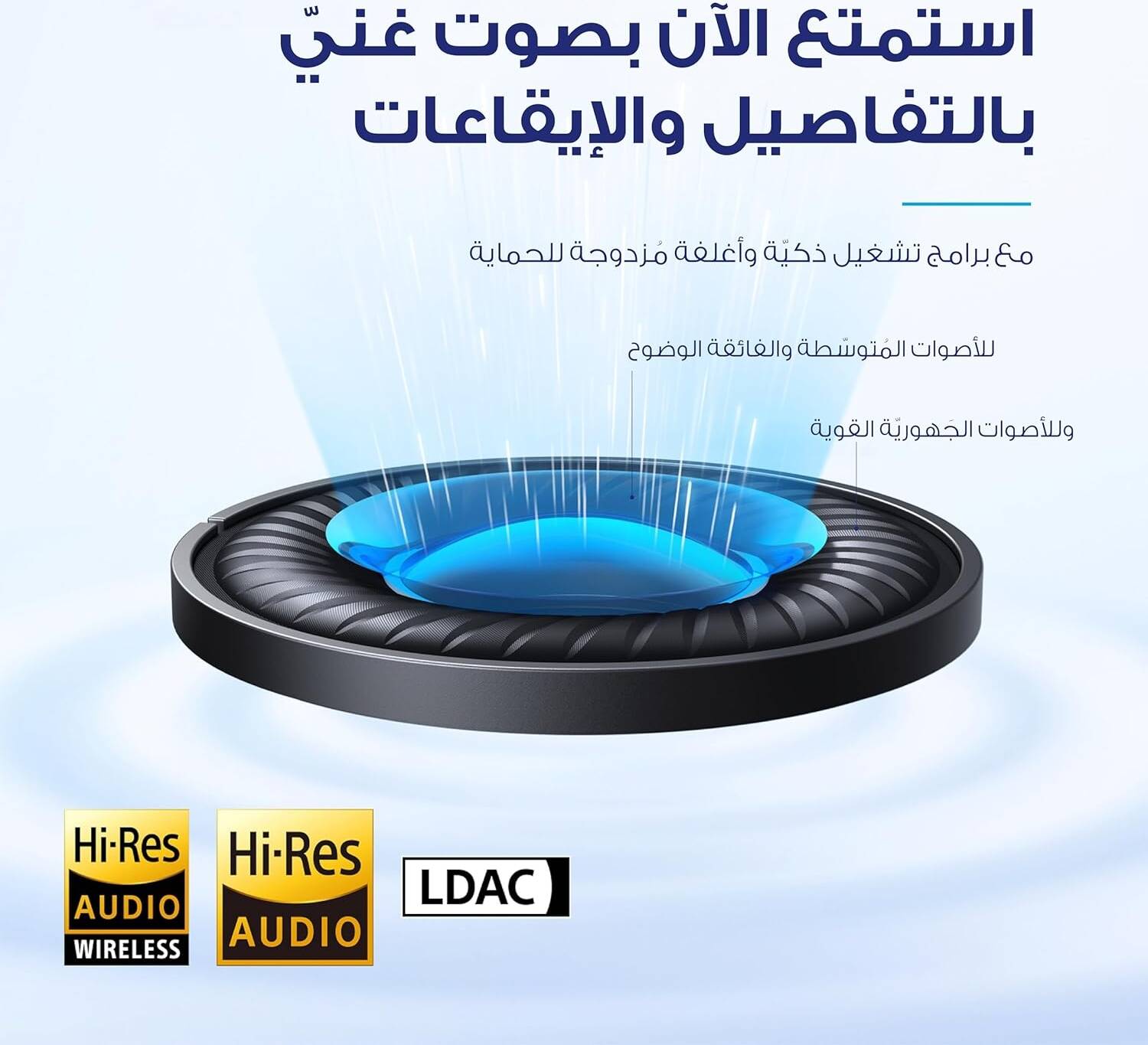 Anker Soundcore Space Q45 Adaptive Noise Cancelling Headphones, Reduce Noise By Up to 98, Ultra Long 50H Playtime, App Control, Hi-Res Sound with Details, Bluetooth 5.3, Ideal for Traveling thumbnail 6