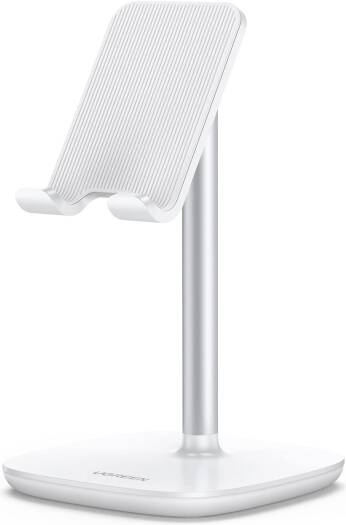 UGREEN Angle Adjustable Phone Stand, Multi-Angle Adjustable, Charging Hole Design, Sturdy & Durable, Wide Compatibility, White | 60343 - Image 1
