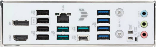 ASUS TUF GAMING B850M-PLUS WIFI7 W m-ATX AM5 Motherboard, AMD B850 Chipset, 4x DDR5 DIMM Slots, Up to 256GB Max Memory, 1x PCIe 5.0 x16 SafeSlot, 3x M.2 Slot, White | 90MB1MD0-M0EAY0 thumbnail 5