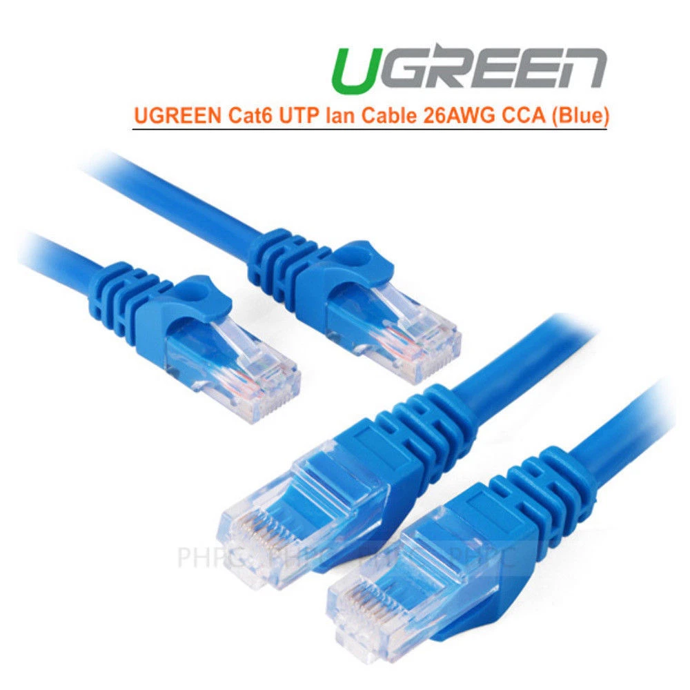 UGREEN CAT6 U/UTP LAN CABLE 10M BLUE thumbnail 2