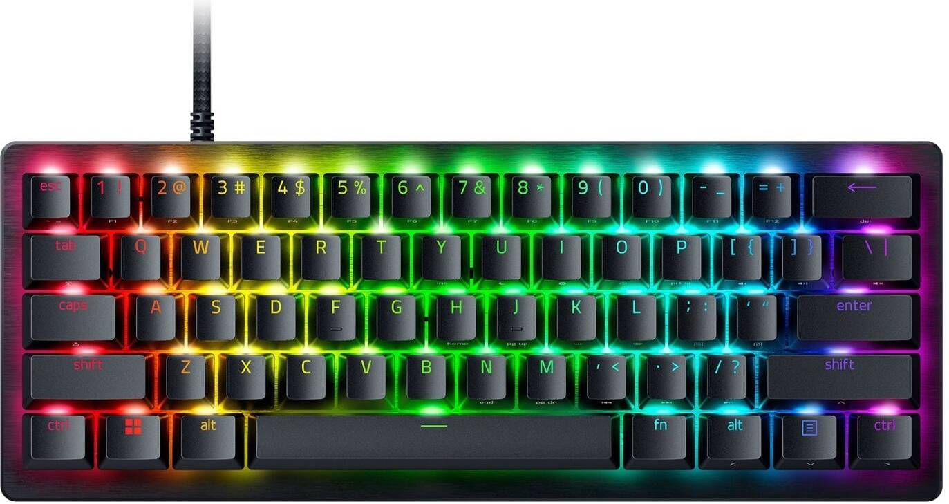 Razer Huntsman V3 Pro 60% Mini Gaming Mechanical Keyboard, Analog Optical Switch Gen-2, Doubleshot PBT Keycaps, N-key Rollover, Anti-Ghosting, English Layout, Black | RZ03-04990100-R3M1 - Image 1