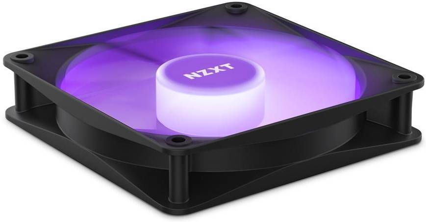 NZXT F120 RGB Core Hub-Mounted Fans with RGB Controller, High Airflow & Static Pressure, Up to 1800 RPM Speed, FDB, 78.86 CFM Airflow, Sync Lighting with Controller, Triple Pack, Black | RF-C12TF-B1 thumbnail 3