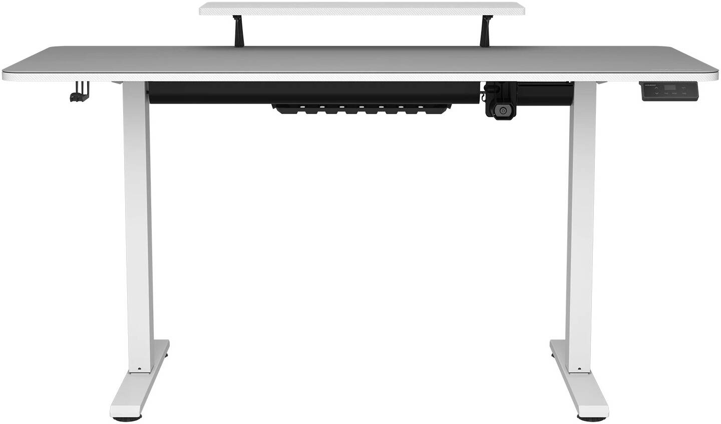 Cougar E-STAR 140 Gaming Desk, Full Desk Mouse Pad, Removable Monitor Stand, Shields for Transmission Shaft & Motor, Cable Tray for Easy Management, Headset Hook, White | 3MSTA3WW.0001 thumbnail 3