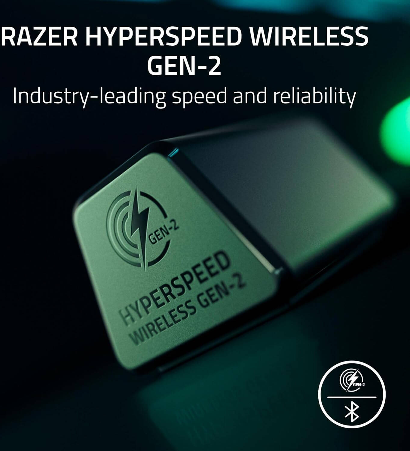 Razer BlackShark V3 Gaming Headphone, TriForce Titanium 50mm Drivers Gen 2, HyperSpeed Wireless Gen 2, Detachable HyperClear 9.9mm Mic, PC, Black | RZ04-05410100-R3U1/RZ04-05410100-R3M1 thumbnail 2