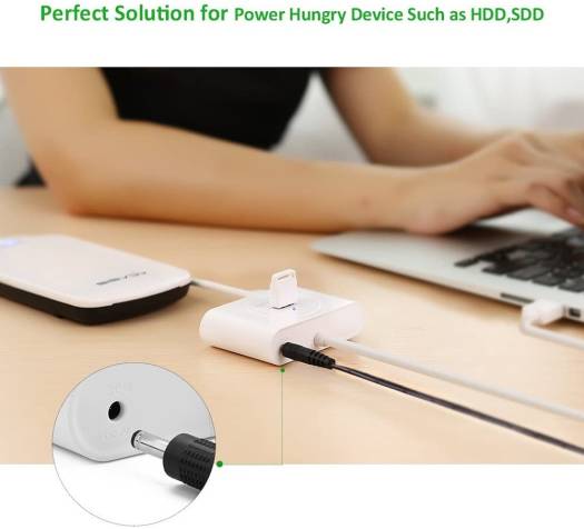 UGREEN USB 3.0 Hub 4 Port USB 3 Data Hub, Portable Super Speed for Wide Compatibility with 3FT Extension Cable USB Hub, 5Gbps Data Transfer, White | 20283 thumbnail 6