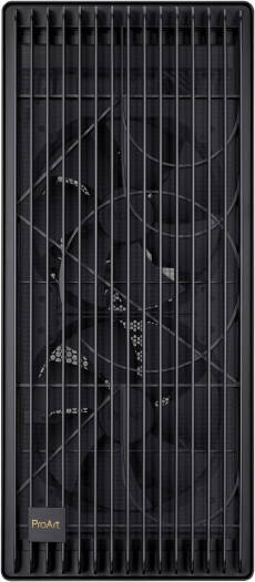 Asus ProArt PA602 Gaming E-ATX Computer Case, 2x 200mm & 1x 140mm Pre-Installed Fans, Up to 420mm Radiator & 6x Fans Support, Dual Air Deflectors, 15.5mm Open Grills, Black | 90DC00J0-B09000 thumbnail 4
