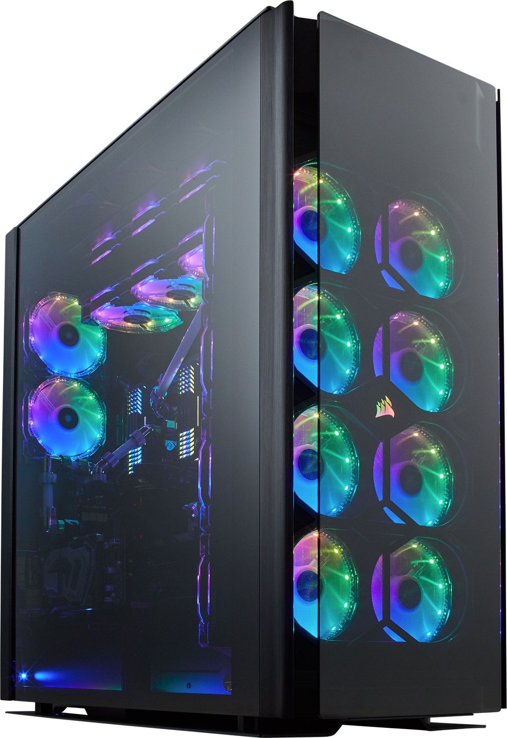 CORSAIR OBSIDIAN 1000D Super-Tower Case, Smoked Tempered Glass, Aluminum Trim - Integrated COMMANDER PRO Fan And Lighting Controller | CC-9011148-WW - Image 1