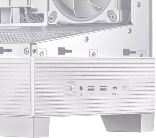 ASUS A31 PLUS Mid Tower ATX Computer Case, 4x 120mm ARGB Pre Installed Fans, Up to 360mm Radiator Support, 7 Expansion Slot, Cable Management, Tempered Glass Panel, White | 90DC00R3-B19000 thumbnail 6