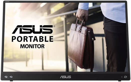 Asus ZenScreen MB16ACV Portable Monitor, 15.6" FHD IPS Display, 60hz Refresh Rate, 5ms (GtG) Response Time, 260K Display Colors, USB-C Port, Black | 90LM0381-B01370 - Image 1