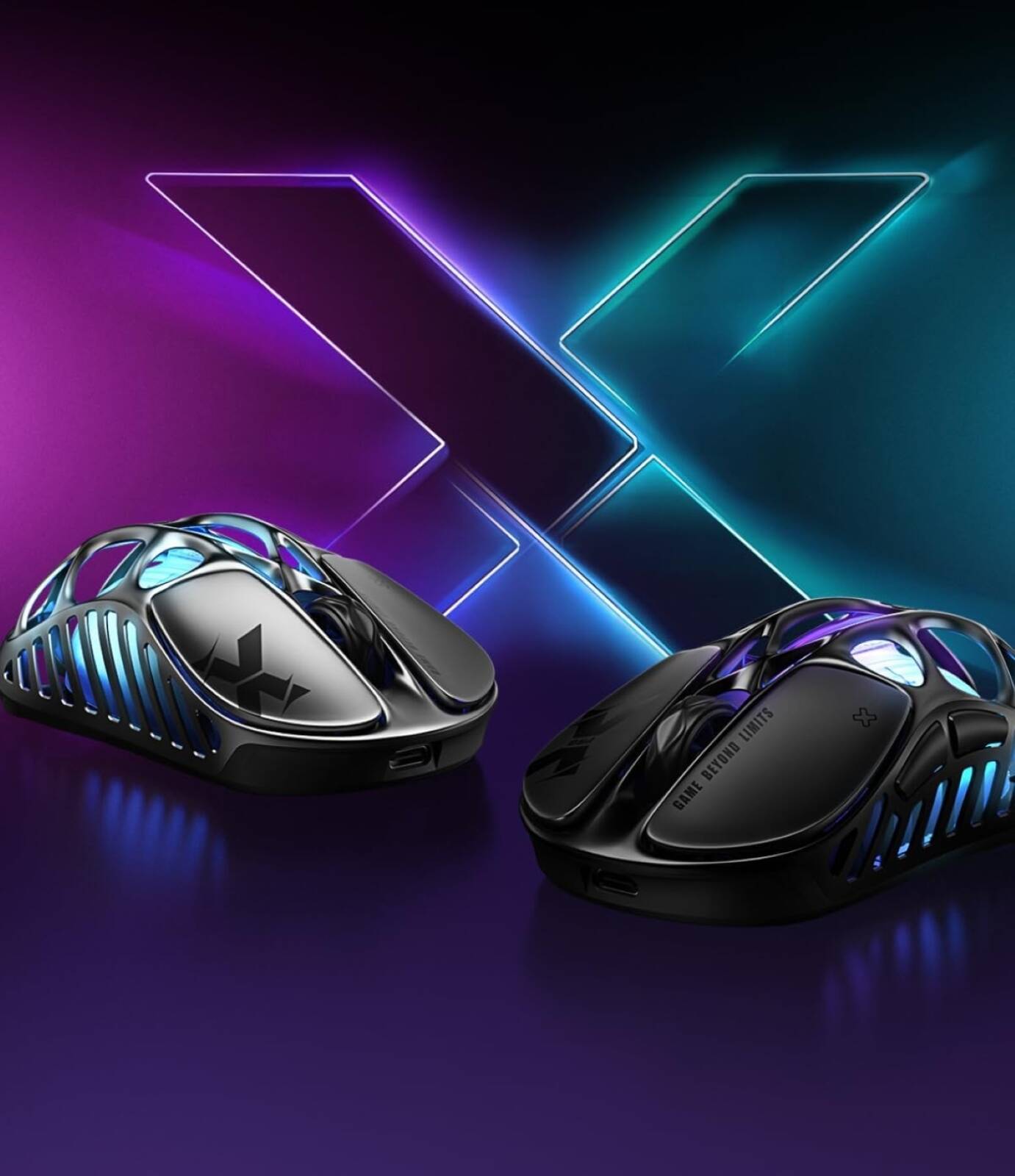 GravaStar Mercury X Wireless Gaming Mouse, 32,000 DPI PAW 3950 Sensor, 1000Hz Polling Rate, Only 49g, Magnesium Alloy Hollow Frame, RGB Lighting, 5 Programmable Buttons, Galaxy Black | Mercury X thumbnail 5