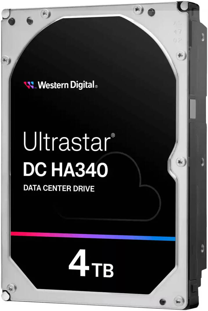 Western Digital Ultrastar DC HA340 Data Center 3.5" SATA Internal HDD, 4TB Capacity, Up to 267MB/s Transfer Rate, 7200 RPM, 256MB Cache Size | WUS721204BLE6L4 / 0B47076 thumbnail 3