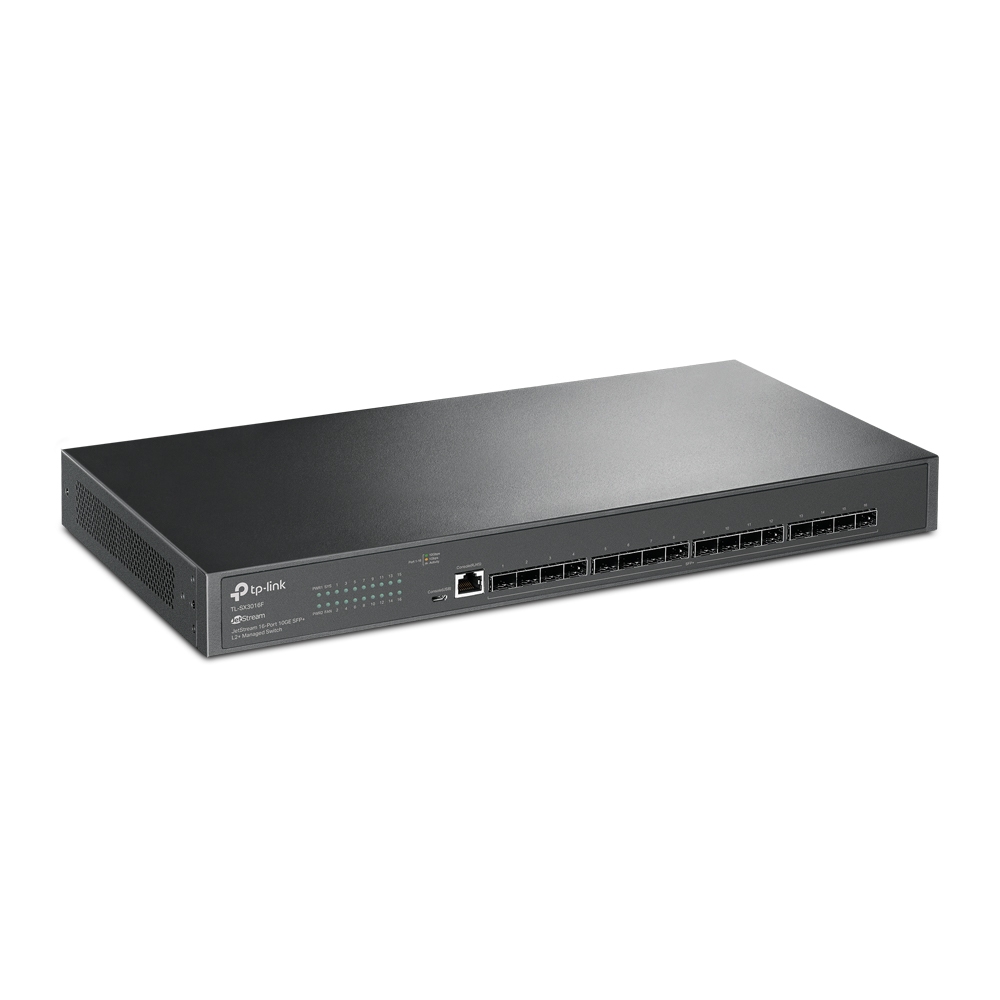 TP-Link TL-SX3016F | 16 Port 10G SFP+ Enterprise Level Switch | L2+ Smart Managed | Omada SDN Integrated | IPv6 | Static Routing | L2/L3/L4 QoS, IGMP & LAG | Limited Lifetime Protection thumbnail 2