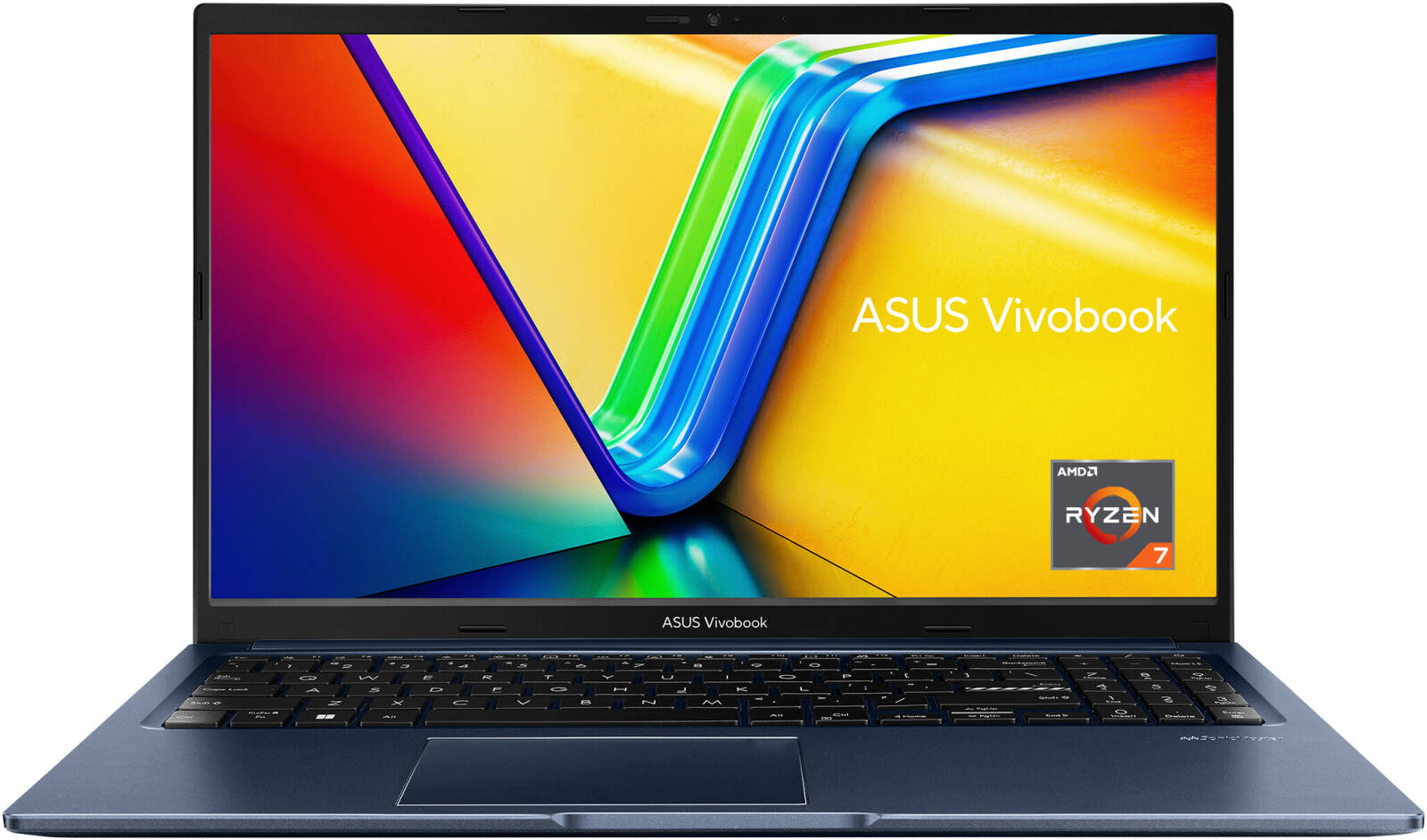 ASUS Vivobook 15 M1502YA Laptop, 15.6" FHD IPS 60Hz Display, AMD Ryzen 7 7730U, 16GB RAM, 512GB SSD, AMD Radeon Graphics, English-Arabic Keyboard, Windows 11 Home, Quiet Blue | 90NB0X21-M01KM0 - Image 1