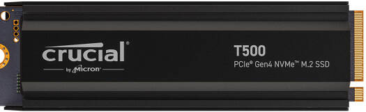 Crucial T500 4TB PCIe Gen4 NVMe M.2 Internal SSD with Heatsink, Up to 7000 MB/s Read & 6900 MB/s Write Speed, 1.5 Million Hrs MTBF, 3D NAND TLC, 2400 TB Endurance | CT4000T500SSD5 - Image 1