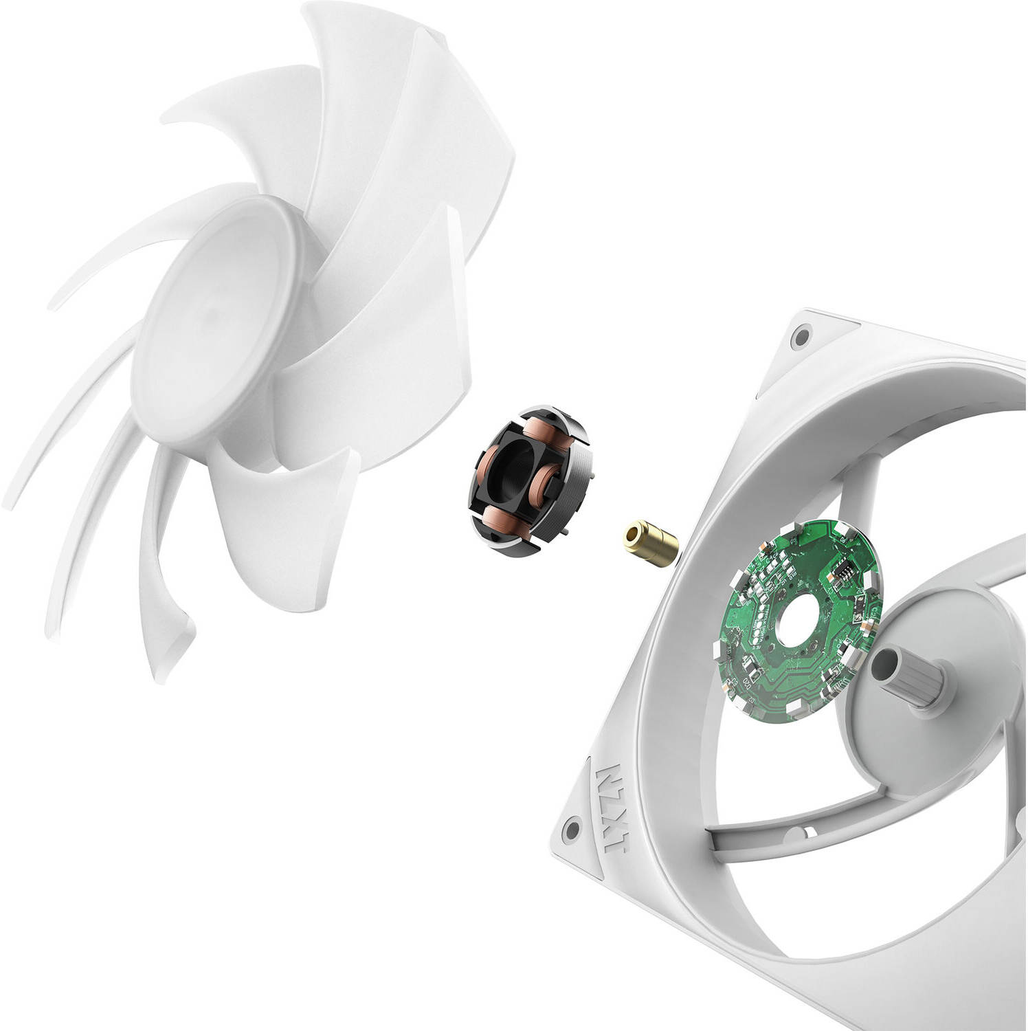 NZXT F360 RGB CORE 360mm RGB LED Single-Frame RGB Fan Unit, 120mm FDB Fans, Up to 2400 rpm Fan Speed, 75.12 CFM Airflow, PWM Fan Control, Matte Black | RF-U36HF-B1 thumbnail 3