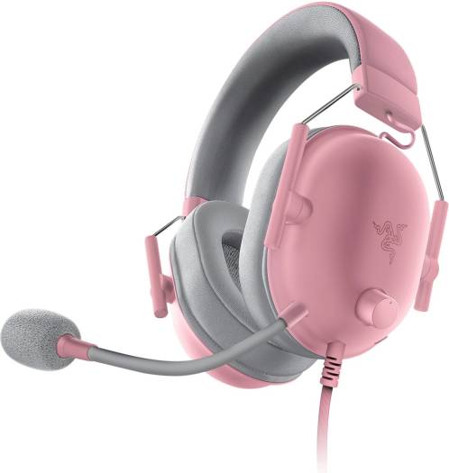 Razer BlackShark V2 X Gaming Headset, 7.1 Surround Sound Capable, TriForce 50mm Drivers, 3.5mm Jack, Breathable Memory Foam Cushion, For PC, PS4, Nintendo Switch, Quartz Pink | RZ04-03240800-R3M thumbnail 4