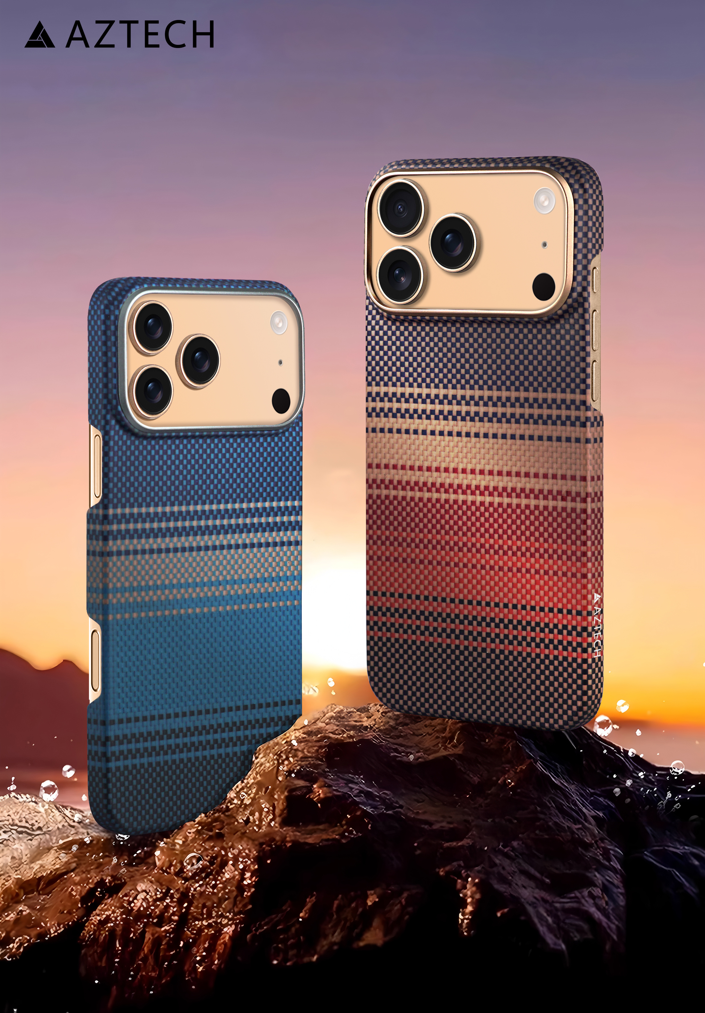 AZTECH Premium Kevlar Case IP 17 Pro Desert Titanium thumbnail 5