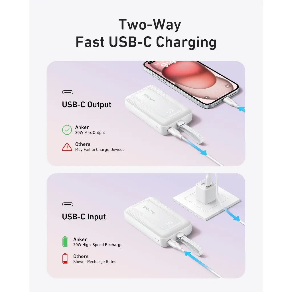 ANKER ZOLO PB 10000mAh 30W BUILT-IN C LTG thumbnail 4
