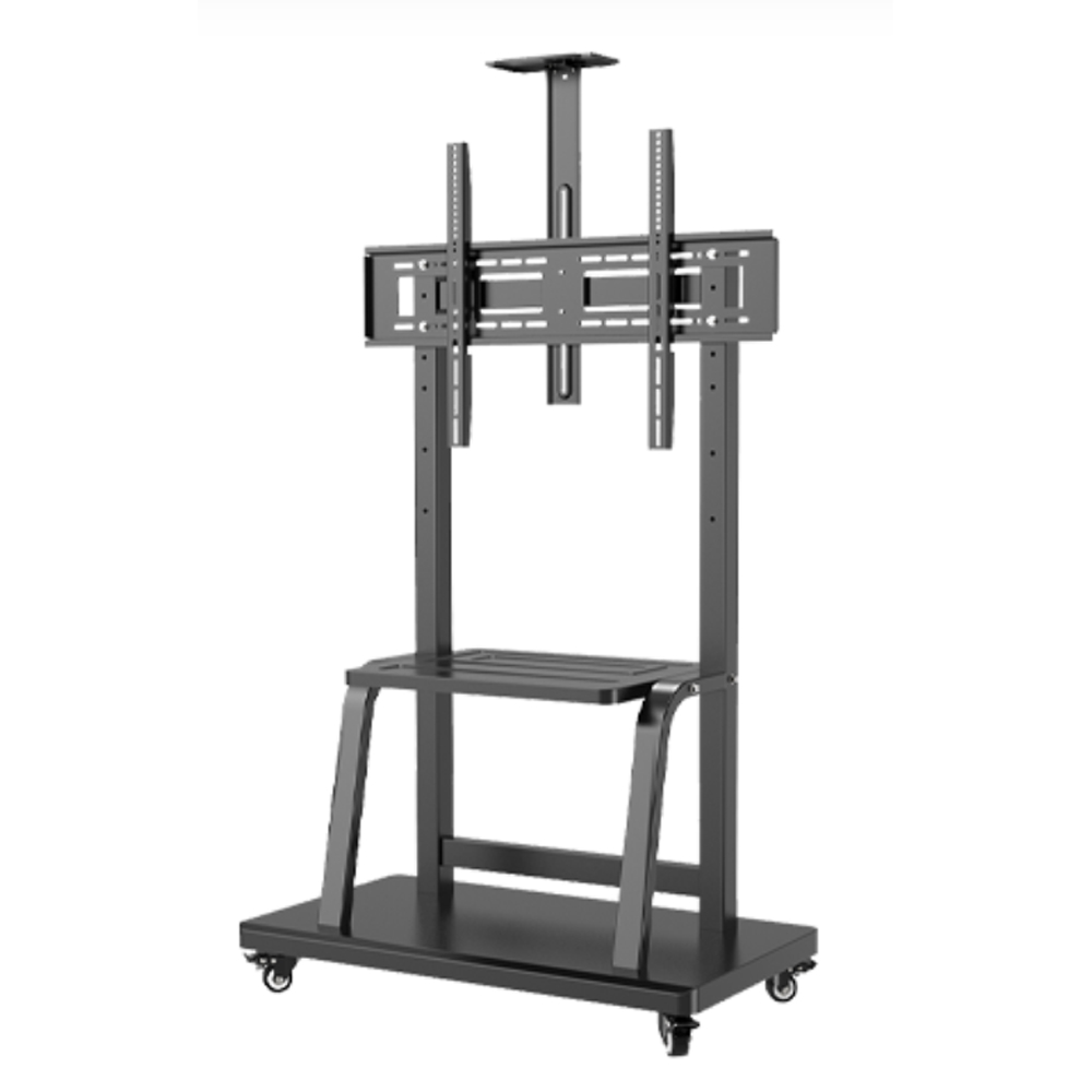 AZTECH FD5800 TV Trolley Stand for 42–100 Inch TVs, Heavy-Duty Alloy Steel, 200KG Capacity, Adjustable Height 995–1475mm, Max VESA 900×600, Locking Caster Wheels thumbnail 3