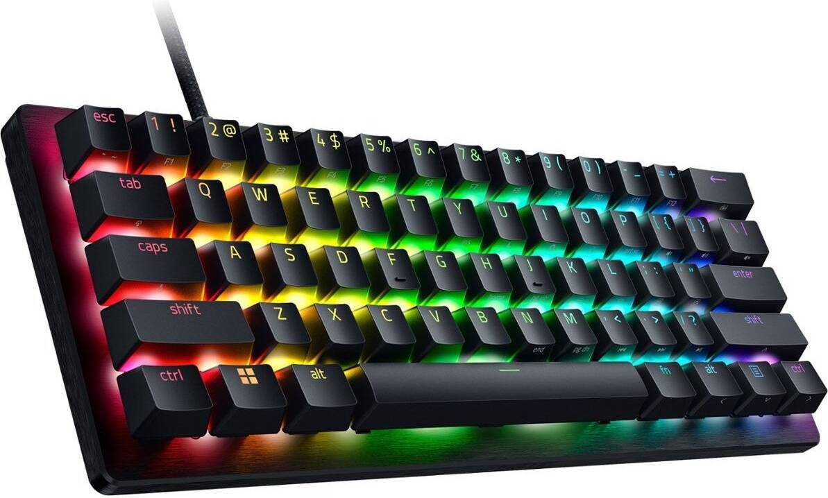Razer Huntsman V3 Pro 60% Mini Gaming Mechanical Keyboard, Analog Optical Switch Gen-2, Doubleshot PBT Keycaps, N-key Rollover, Anti-Ghosting, English Layout, Black | RZ03-04990100-R3M1 thumbnail 3