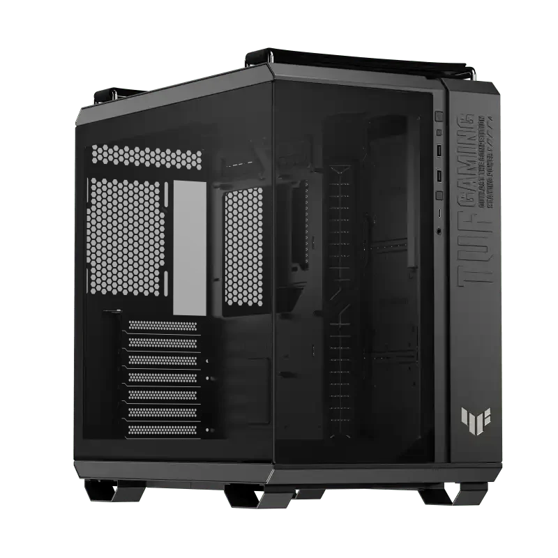 ASUS TUF Gaming GT502 Horizon TG ARGB Black Mid Tower ATX Case, Tempered Glass Panels, Dual-Chamber Layout, ARGB Fans, Supports 360mm Radiator, Optimized Airflow & Cable Management | 90DC0090-B19020 thumbnail 2