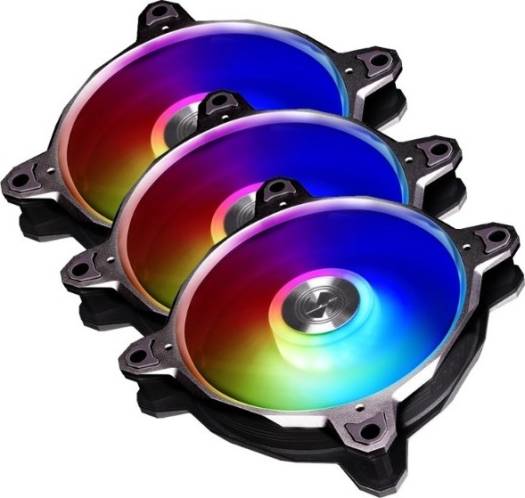 Lian Li BR 120 Digital RGB PWM Triple Pack Fan, 3x 120mm Fans with Remote Controller, Space Gray | G99.12Q18P.R30A thumbnail 4