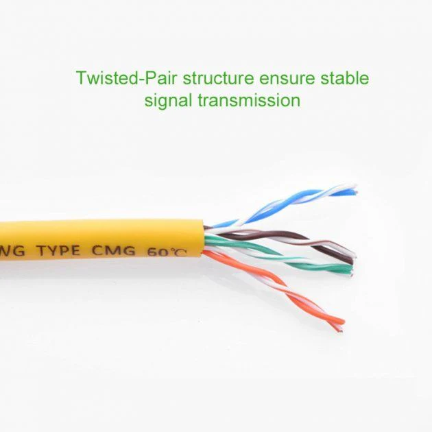 UGREEN CAT5E U/UTP LAN CABLE 1M YELLOW thumbnail 2