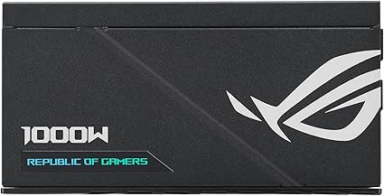 Asus Rog Loki SFX-L 1000W Power Supply Unit, 80 Plus Platinum, Fully Modular, PCIe Gen 5.0, 120mm ARGB-Illuminated Fan & Aura Sync, ROG Heatsinks, 0dB Fan Button, Black | 90YE00N1-B0NA00 thumbnail 4