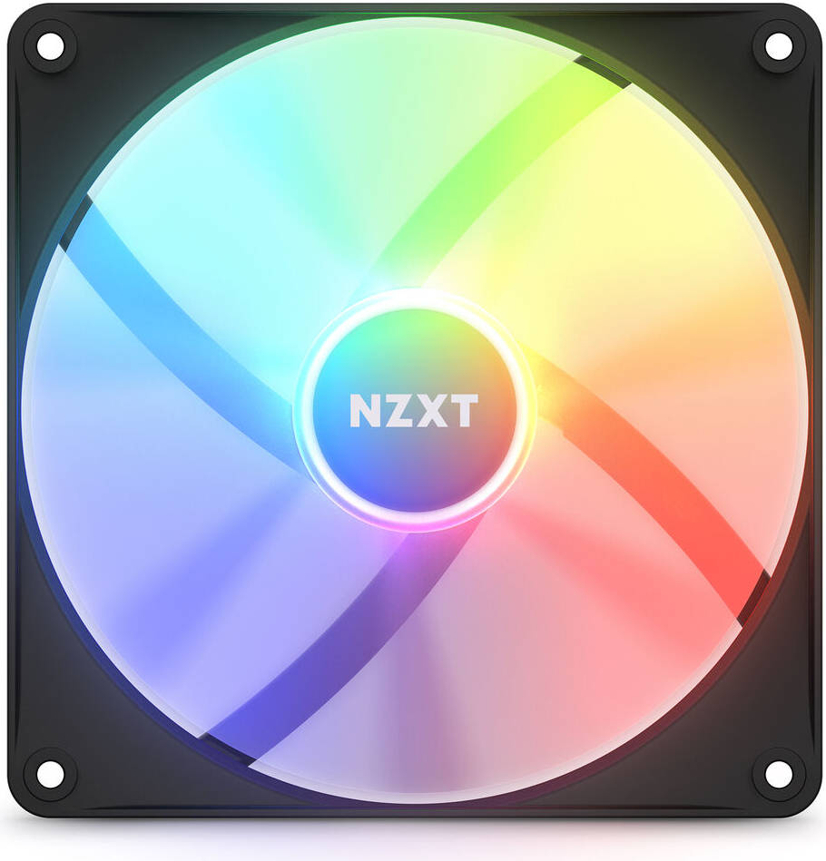 NZXT F140 RGB Core 140mm Hub-Mounted Fans with RGB Controller, High Airflow & Static Pressure, Up to 1500RPM Speed, FDB, 90.79 CFM Airflow, Sync Lighting with Controller, 2 Pack, Black | RF-C14DF-B1 thumbnail 9