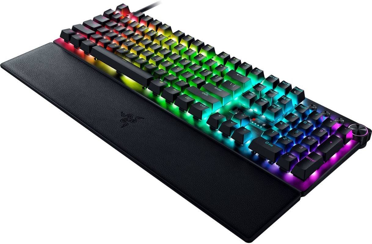 Razer Huntsman V3 Pro Mechanical Keyboard, Analog Optical Switch Gen-2, Firm Leatherette Wrist Rest, Doubleshot PBT Keycaps, Detachable Type-C Cable, ENG (US) Layout, Black | RZ03-04970100-R3M1 thumbnail 2