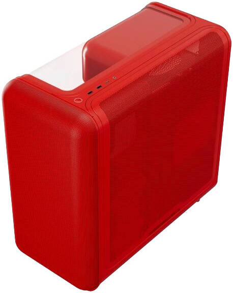 HYTE X50 Modern Performance ATX Mid-Tower PC Gaming Case, Full-Coverage Micro-Mesh, Up to 10 Fans x 120mm, 1x 3.5" HDD and 2x 2.5" SSD, Wild Cherry | CS-HYTE-X50G-RR thumbnail 2