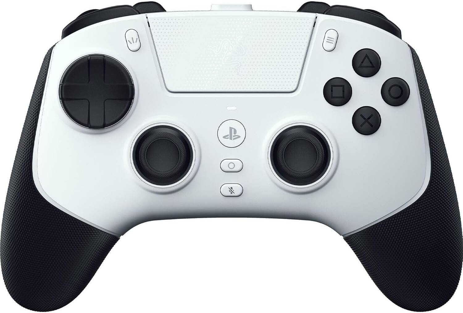 Razer Raiju V3 Pro Wireless Esports Controller, 6 Remappable Buttons, Symmetrical TMR Thumbsticks w/Swappable Caps, Pro HyperTriggers, Mecha-Tactile PBT Buttons, White | RZ06-05580200-R3G1 - Image 1