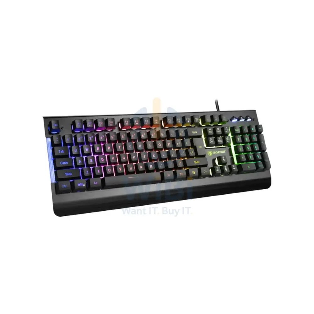 SADES GAMING KEYBOARD NEO WHISTLE RGB-SA- KB105 (SAKB105K1061502143) - Image 1