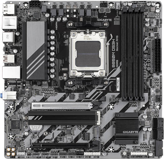 GIGABYTE B850M DS3H AM5 M-ATX Motherboard, AMD B850 Chipset, 4x DDR5 DIMM Slots, Up to 256GB Max Memory, 1x PCIe 5.0 x16, 2x M.2 Slots | B850M-DS3H thumbnail 2