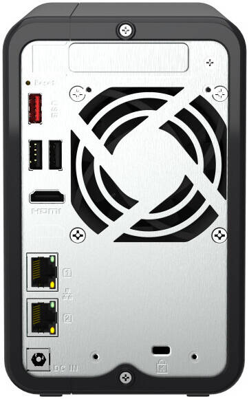 QNAP TS-264 2-Bay NAS, Intel Celeron N5095 4-core/4-thread Processor, 8 GB SODIMM DDR4 RAM, Intel UHD Graphics, 2 x M.2 2280 PCIe Gen 3 x1, Hot-Swappable, Hardware Transcoding | TS-264-8G thumbnail 5