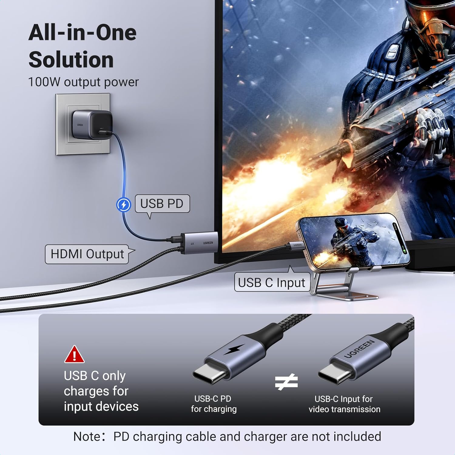 UGREEN HDMI CABLE 2M BLACK thumbnail 2
