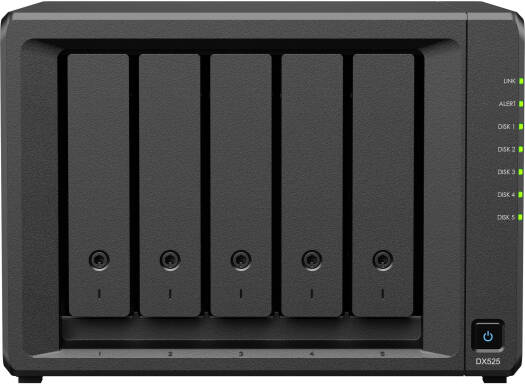Synology DX525 Expansion Unit, 5-Bay Hot-Swappable Storage, 1x eSATA Port, RAID Management, Quiet 20.4dB, 90W PSU, Compatible with DSM Systems, Reliable Performance | DX525 thumbnail 5