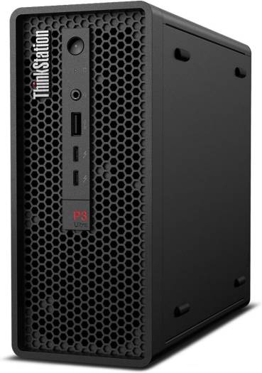 Lenovo ThinkStation P3 Ultra Desktop Workstation, Intel Core i7-13700, 16GB DDR5 RAM, 512GB SSD, Intel UHD Graphics 770, USB ENG-ARB Keyboard & USB Mouse, Win 11 Pro, Black | 30HA000CAX thumbnail 5