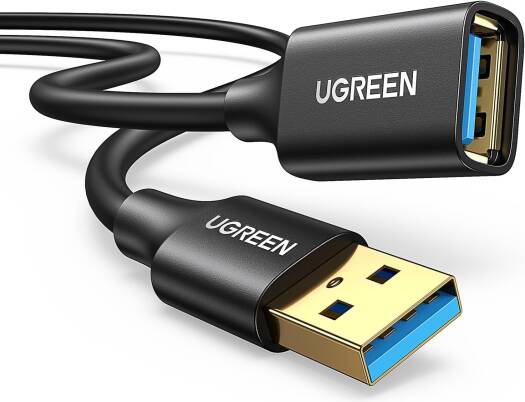 UGREEN USB Extension Cable USB 3.0, Type A Male To Female, Data Transfer Compatible For PlayStation, VR, USB Flash Drive, Card Reader, Hard Drive, Keyboard, Printer, Camera, 1Meter | 10368 - Image 1