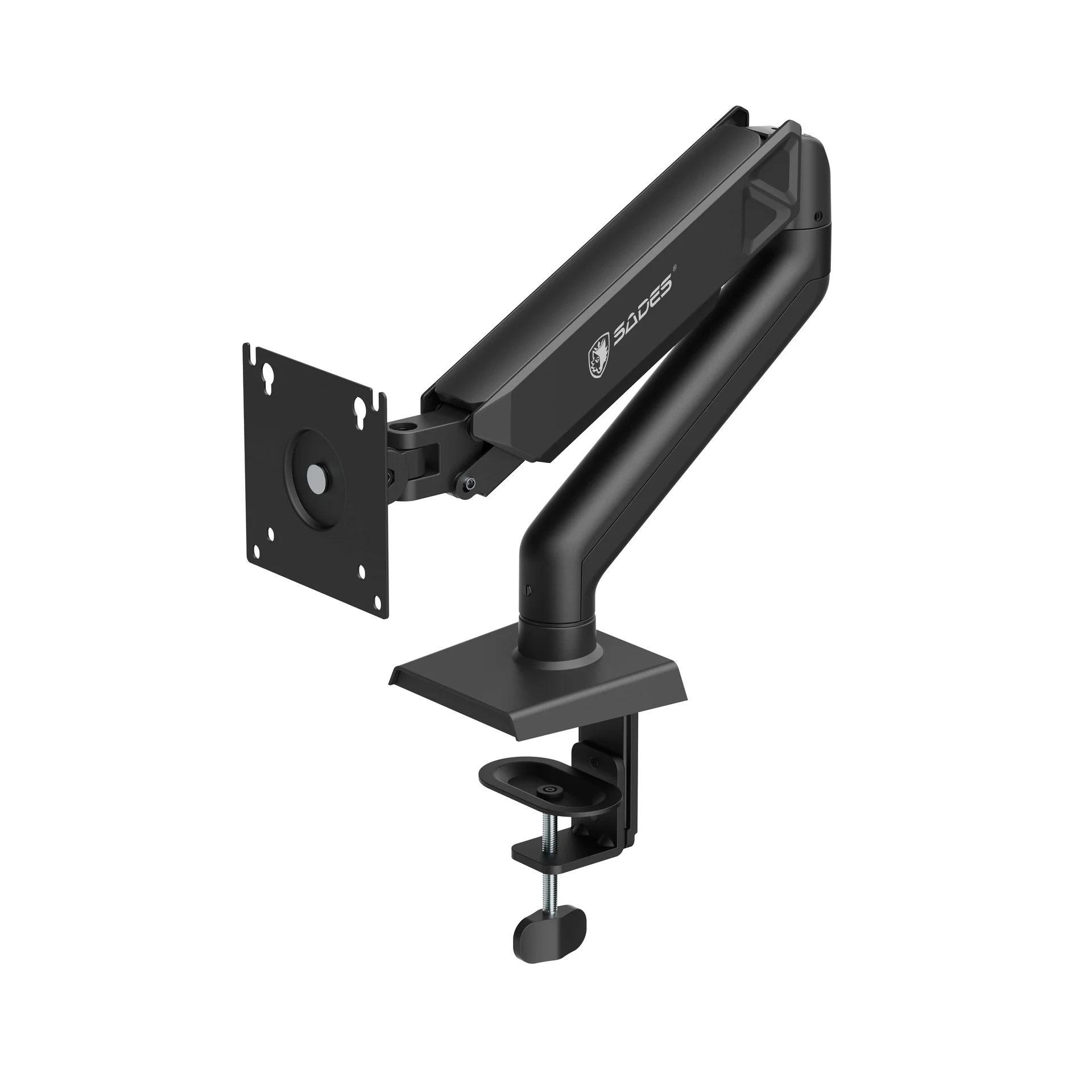 SADES VIPER SA-MA01 SINGLE MONITOR MOUNT ARM (MAX SIZE 32"/9KG PER ARM) - BLACK - Image 1